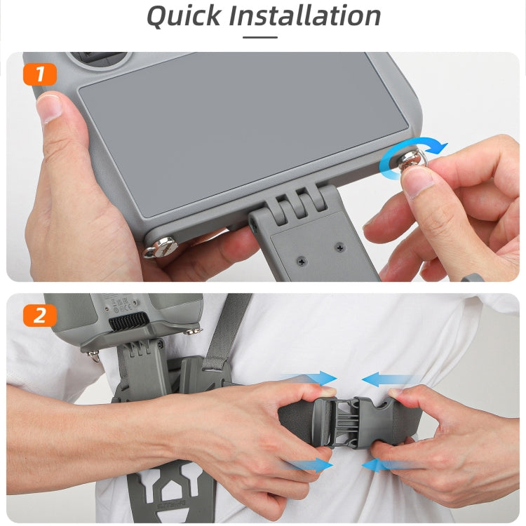 Sunnylife Remote Control Waist Support Bracket Chest Strap, For DJI RC 2 / 1, For DJI RC Pro Sunnylife Remote Control Waist Support Bracket Chest Strap, For DJI RC 2 / 1, For DJI RC Pro